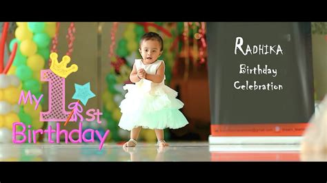 1st Birthday Radhika Cinematic Video Contact ☎ 8888818683 9421807128 Youtube