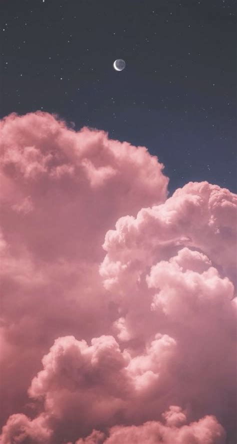 Pin By Moon O On خلفيات In 2020 Pink Clouds Wallpaper Night Sky