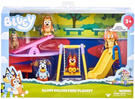 Tv And Movie Character Toys Bluey Figure Playset ~ Blueys Playground ~ Figurine Toy Set Not Plush