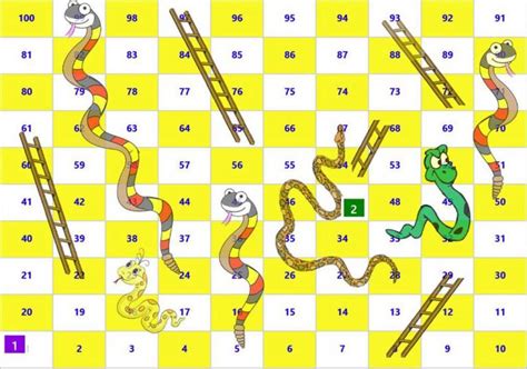 Download Snakes And Ladders Board Game Printable Template Downloadz