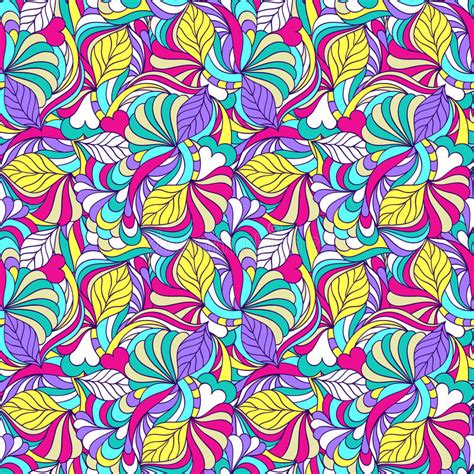 Abstract Seamless Pattern With Colorful Elements Stock Vector