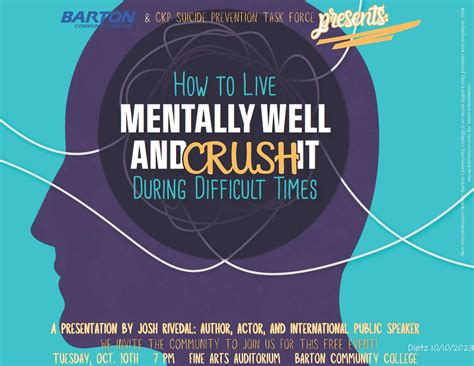 Barton CC to host mental health advocate Josh Rivedal