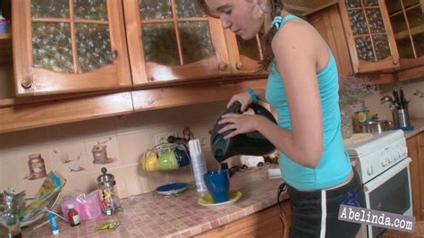 Pictures Of Clara Cutie Getting Naughty In The Kitchen Porn Pictures