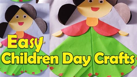 Easy Childrens Day Craft For Kids Childrens Day Crafts Youtube