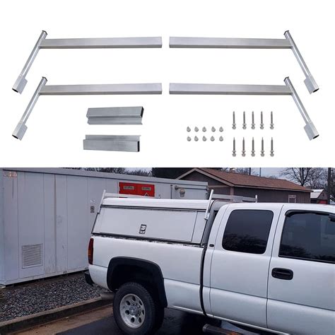Mountainpeak Aluminum Truck Cap Topper Ladder Roof Rack For Pickup