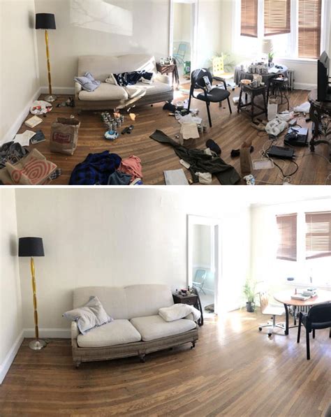 Messy Living Room Before And After Baci Living Room