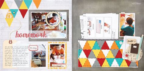 Homework Layout By Cindy Tobey Created For The Paper Quilting Feature
