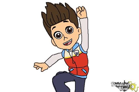 How To Draw Ryder From Paw Patrol Drawingnow