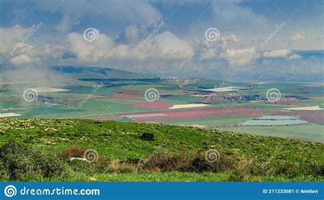 Jezreel Valley North Of Israel Stock Image Image Of Blossom Storm