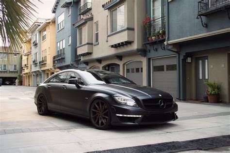 Amg Cls63 Mercedes Black Tuning Wallpapers Hd Desktop And Mobile