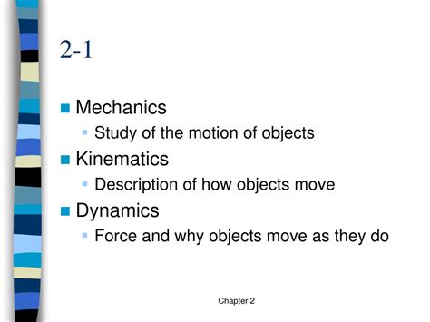 Ppt Physics Chapter 2 Notes Powerpoint Presentation Free Download