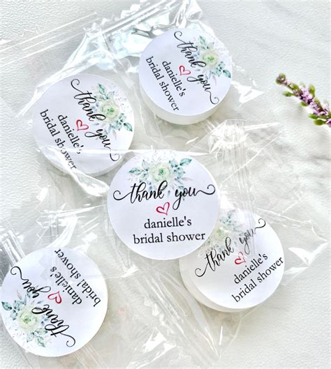 Bridal Shower Mints Personalized Mint Favors Bridal Shower Etsy