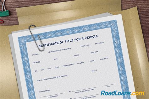 What Is A Car Title Roadloans