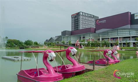 New Quayside Mall In Kota Kemuning Has A Lake With Flamingo Decor
