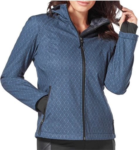 Free Country Ladies Super Softshell Jacket Blue Medium