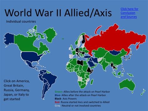 Rare World War Ii Maps Of The World Allied And Axis Countries My XXX