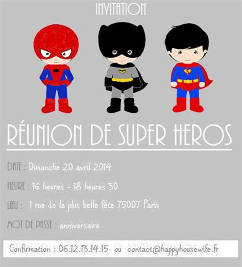 Invitation Anniversaire Garcon 5 Ans