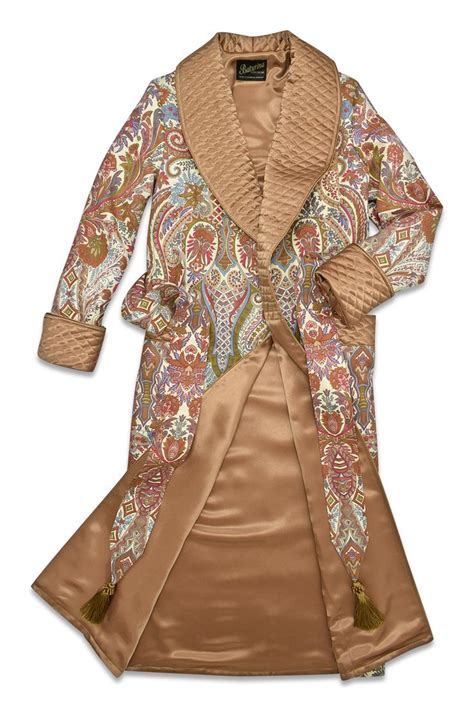 gentleman s luxury silk dressing gown cotton smoking jacket quilted luxury silk mens luxury