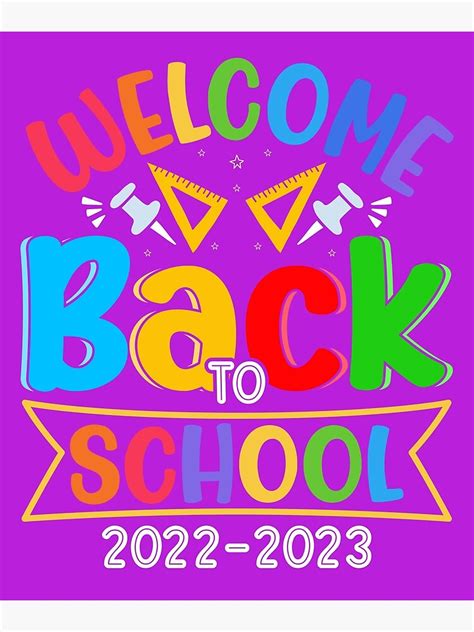 Welcome Back To School Poster For Sale By Oaitiger Redbubble