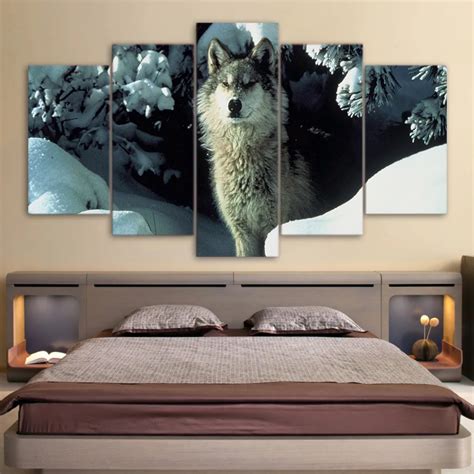 Modern Canvas Painting Frame Hd Printed Wall Art Pictures 5 Pieces