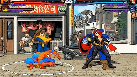 Mugen Marvel Spiderman And Shadowcat Vs Black Widow And Ultimate