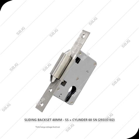 Evomab Mortise Sliding Backset 40mm Ss Cylinder 60 Sn 29308102