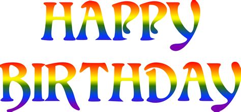 Clipart Rainbow Happy Birthday Clipart Rainbow Happy Birthday