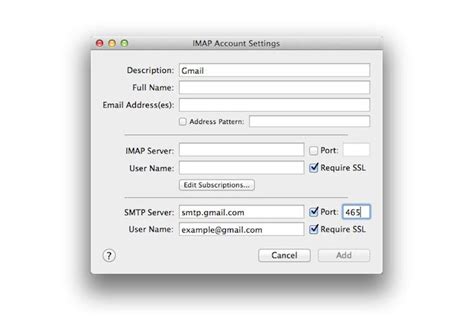 There are also some other common (but not universal) gmail smtp settings you might find when trying to set things up. What Are the Gmail SMTP Server Settings?