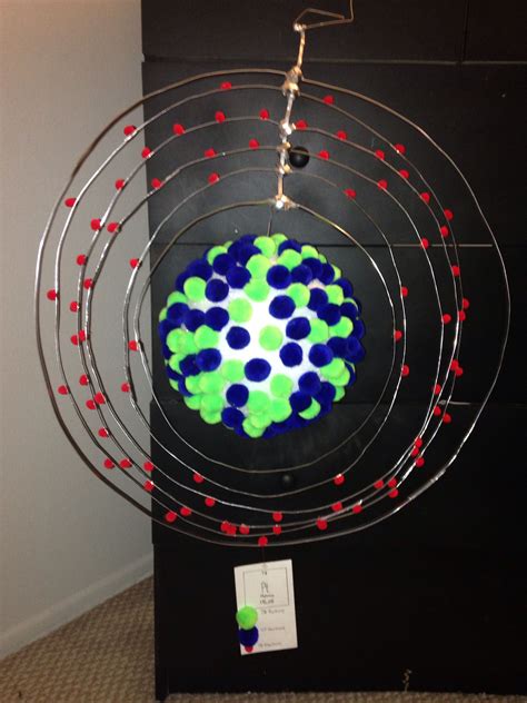 Science project, platinum atom model by Issac Yescas | Atom model