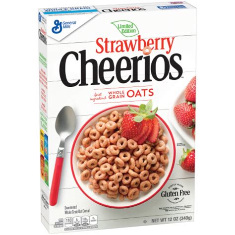 General Mills Cheerios Strawberry Gluten Free Cereal 12 Oz Kroger
