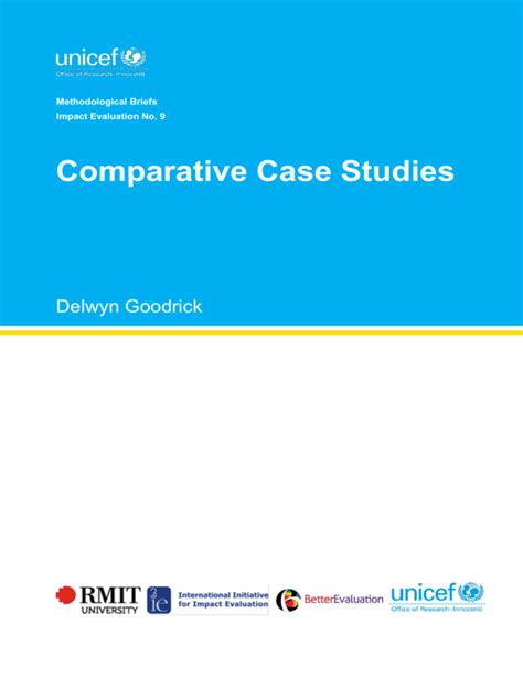 Comparative Case Studies Methodological Briefs