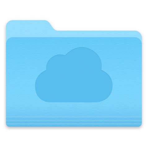 Yosemite Cloud Folder Icon 1024x1024px Ico Png Icns Free Download