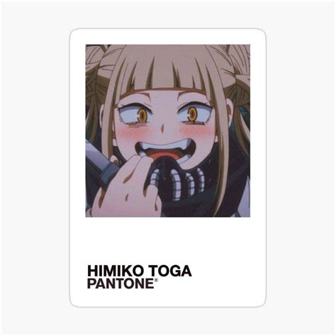 Himiko Toga Color Swatch Sticker By Dayna5970 Anime Canvas Anime