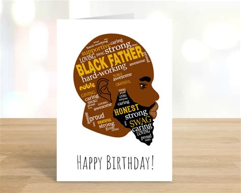 Printable Happy Birthday Card Black Man Black Lives Matter Etsy