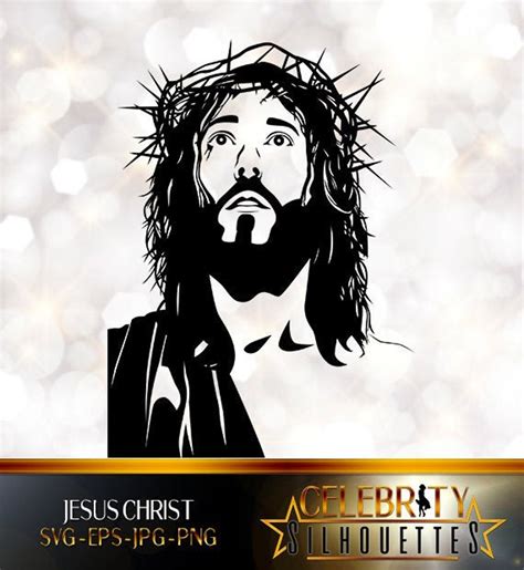 Jesus Christ Silhouette Artist Silhouettes Celebrity Etsy