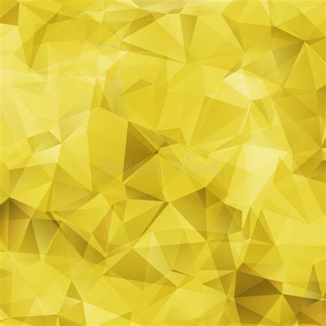 Abstract Yellow Triangles Background Stock Vector Illustration Of