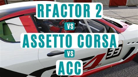 My High Level Comparison Of Rfactor Vs Assetto Corsa Vs Acc Racing