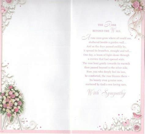 With Deepest Sympathy On The Loss Of Your Daughter Greeting Card