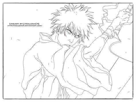 Captain in action coloring page. Ichigo Kurosaki - Free Coloring Pages