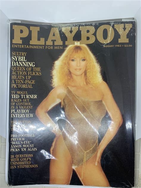 Playboy Magazine August Complete Carina Persson Sybil Danning