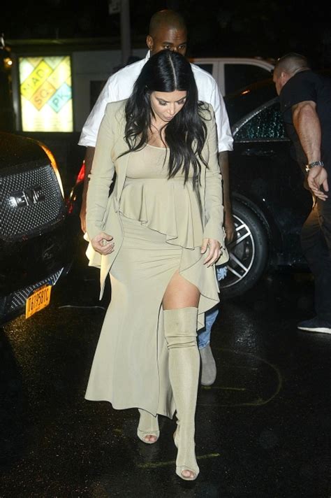 kim kardashian wearing yeezy photos of her hottest outfits hollywood life