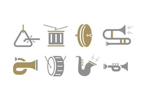 Marching Band Tools Icon 156995 Vector Art At Vecteezy