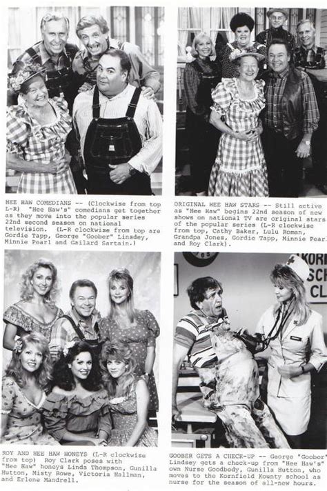 Roy Clark With Hee Haw Cast And Honeys Publicity Photo