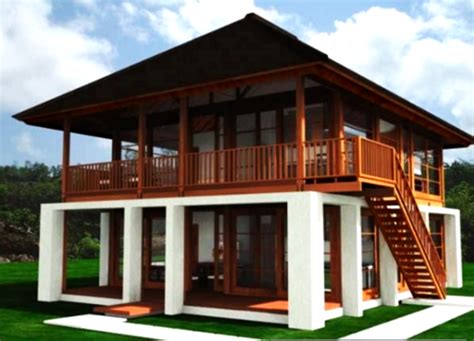 Model rumahnya pun sederhana dengan atap berbentuk limas, teras dengan tiang. Gambar Rumah Kampung Sederhana Di Pedesaan