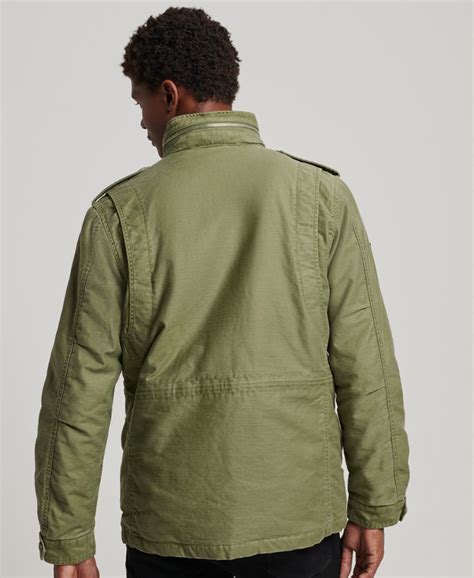 superdry mens military m65 field borg lined jacket ebay