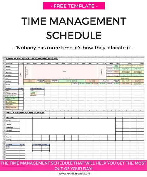 My Time Management Schedule And How I Get The Most Out Of Each Day