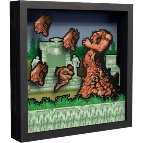Altered Beast 9″x9″ Shadow Box Art Pixel Frames Video Game Depot