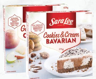 Sara Lee Bavarian 375g Or Golden Apple Crumble 600g Offer At Drakes