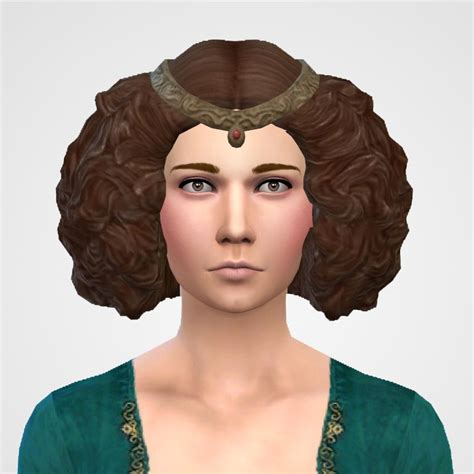 Tsm To Ts4 Queen Hair 2 Versions With And Without The Tiaraheres