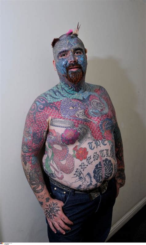 Britains Most Tattooed Man With Jeremy Kyle Show Inked On Head